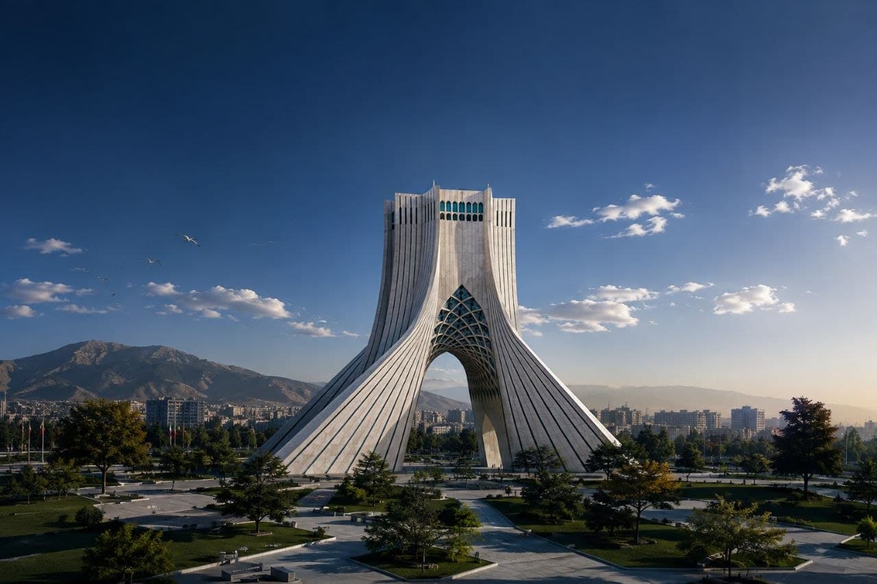 Azadi Tower in Tehran, Iran
